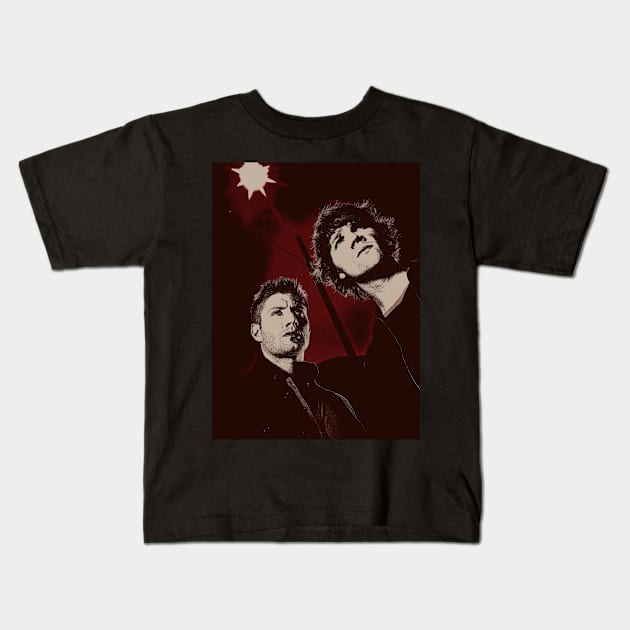 J2 S1 Promo Staring Red Vintage Kids T-Shirt by kaseysdesigns